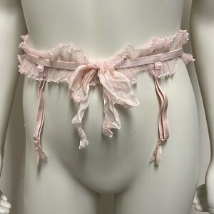 Victoria's Secret Pink Lace Garter Belt